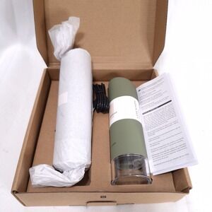 Lars Nysom Electric Gravity Spice‎ Mill Set Sage Green Ceramic Grinder NIB